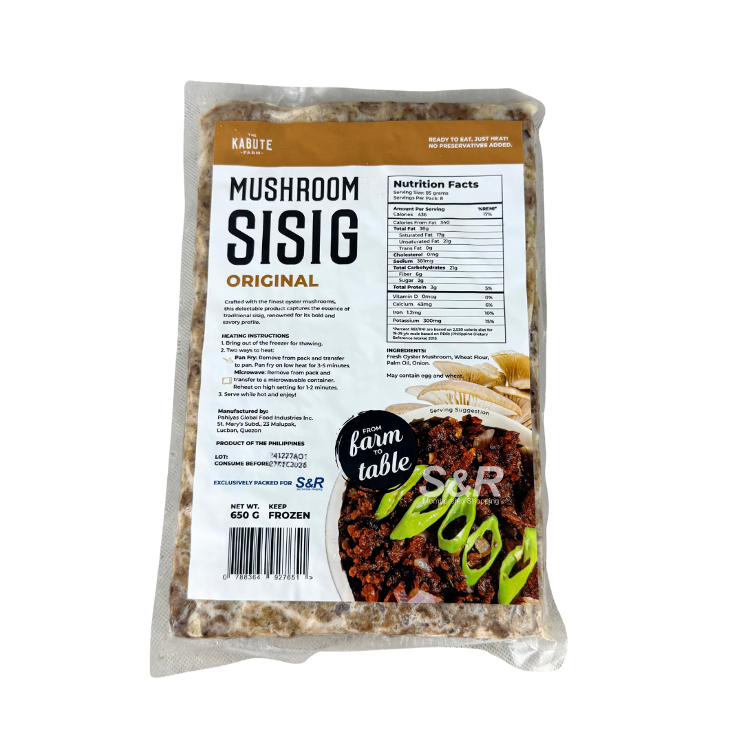 The Kabute Farm Mushroom Sisig Original 650g The Kabute Farm Mushroom Sisig Original 650g